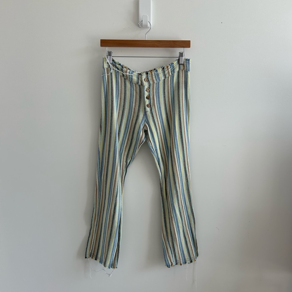 Urban Outfitters Blue and Green Relaxed Capris